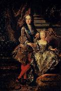 Francois de Troy, Portrait of Louis XV of France with his